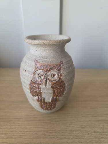 Studio pottery beautiful owl - pottery,