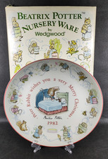 Vintage Wedgwood Beatrix Potter Nursery Ware Christmas Collector Plate 1982