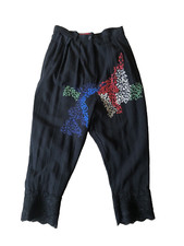 Ivan Grundahl STUDIO G Black Unusual Cropped Trousers (38)