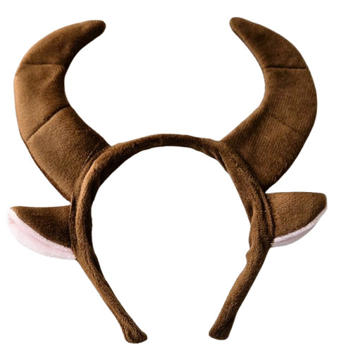 Brown bull horns - horns, ears