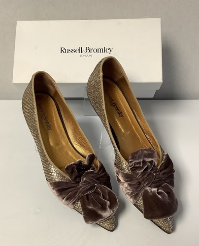 Russell bromley gold sparkle - russell, &