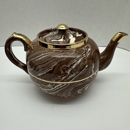 Sudlow burslem teapot brown - burslem,