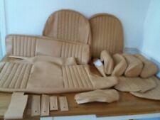 mgb gt front SEATS COVERS. ALL Biscuit vinyl + gt. REAR covers...Fits 1970 to 81