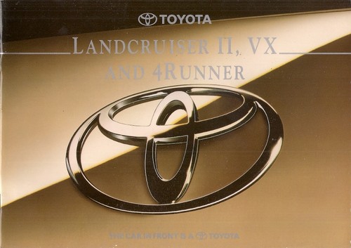 Toyota 4runner landcruiser ii - landcruiser,