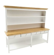 Dolls House White & Light Oak
