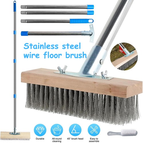 Wire broom brush - 1.6m,