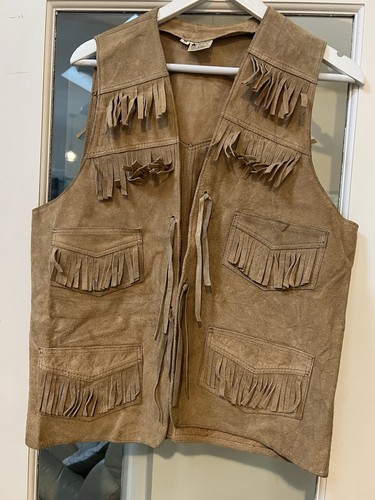 Vintage old west suede fringe - vintage,