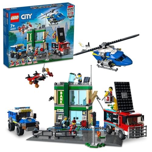 Lego city bank robbery chase - lego,