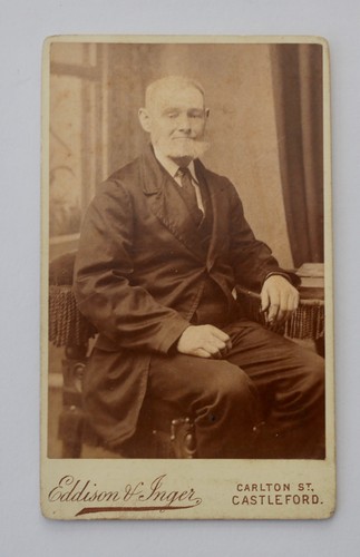 Cdv elderly victorian man - elderly,