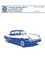 Triumph Spitfire Mk IV and Spirtfire 1500 Parts Catalogue: Parts Catalogue - RT