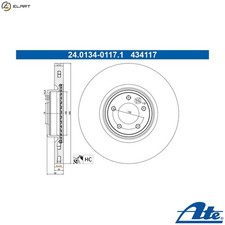 2x BRAKE DISC 24.0134-0117.1