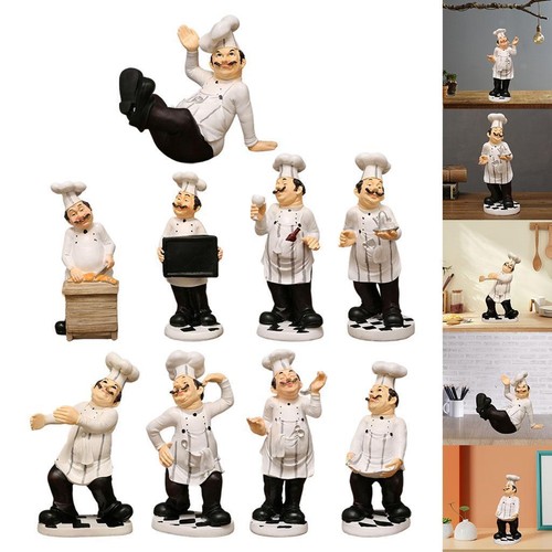 European chef figurine - 3d,