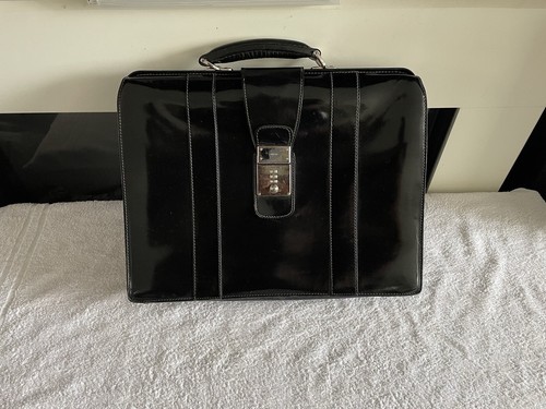 Gucci black leather - black, briefcase