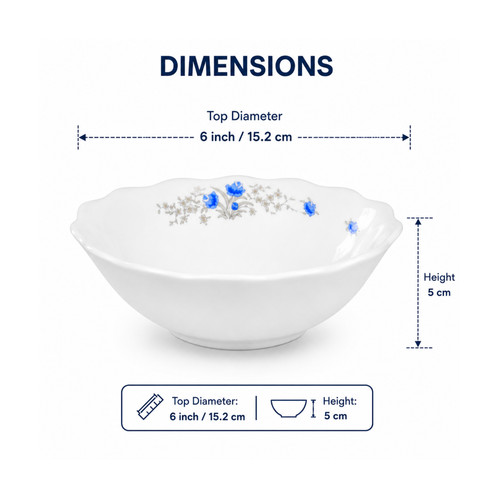 Set porcelain soup bowls - set,