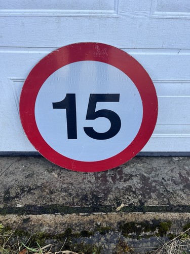 Vintage road sign speed - /,