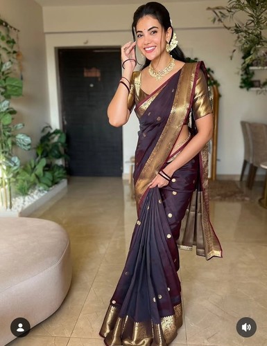 New silk saree - with, blouse