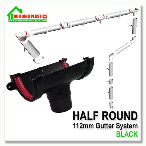 Half round guttering - round, &