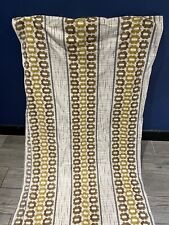 Vintage retro boho hippy flower curtains pair 62x60 Wxd