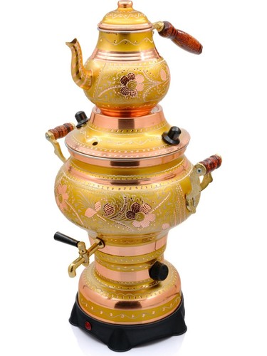 100 copper samovar gold tea - samovar,
