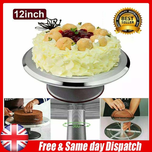 Cake turntable aluminum - 12'',