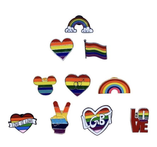100 gay pride - 100, pin