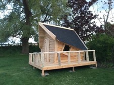 kids play house, wooden tree