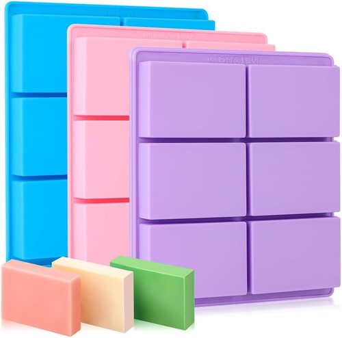 Silicone soap molds packs - soap, 3