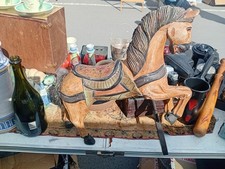 antique wooden horse