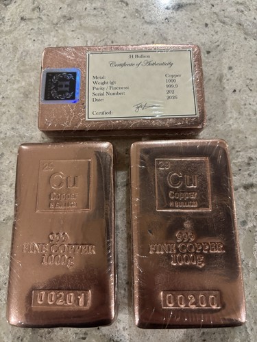 1kg fine copper - fine, bullion