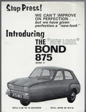 Bond 875 Mark II Saloon 1968