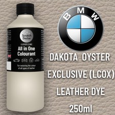 Leather Paint BMW Car Seat OYSTER EXCLUSIVE LCOX. All in One 250ml Dye Repairing