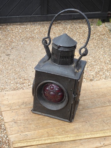 Antique railway lamp - railway,