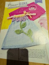 Flower Girl Dress with a Flower Fairy Knitting Pattern.