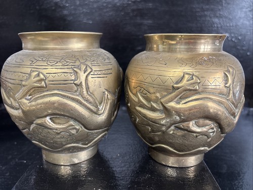 Unusual antique pair heavy - unusual,