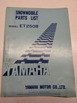 Yamaha oem parts list book - parts,