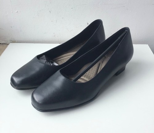 Clarks navy court shoes - navy,