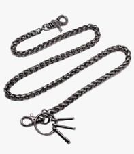 Rope shape wallet chain Swivel Trigger snap Biker Punk Key chain 60cm