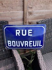 Vintage French Street Sign Enamel 