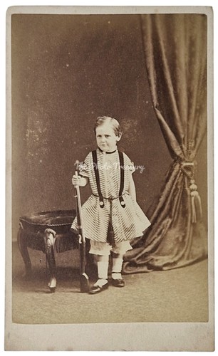 Cdv boy striped - tunic, with