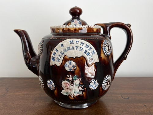Measham bargeware teapot - measham,