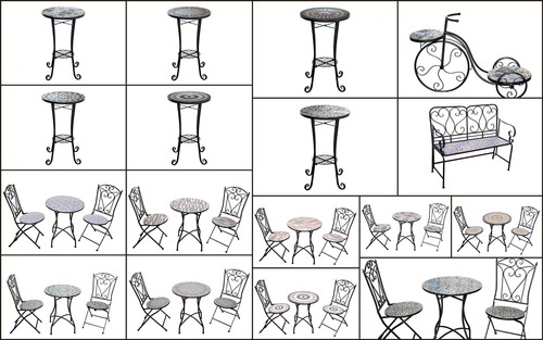 Bistro set mosaic tile - bistro,