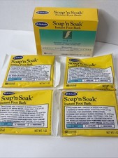 Vtg  4 Pack Dr. Scholls Soap n Soak Instant Foot Bath Packets Tired Achy Feet 94