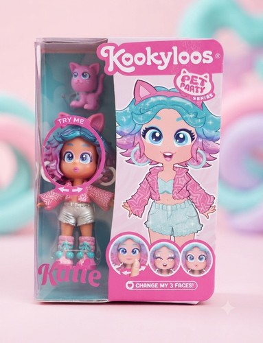 Kookyloos pet party katie doll - party,