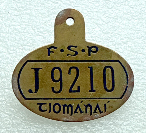 Fsp irish enamel badge - fsp, bus