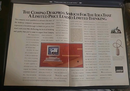 Compaq deskpro computer print - deskpro,