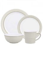 Denby Natural Canvas 4 Piece Dinnerware Set
