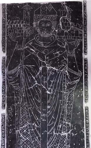 Vintage brass rubbing bishop - vintage,
