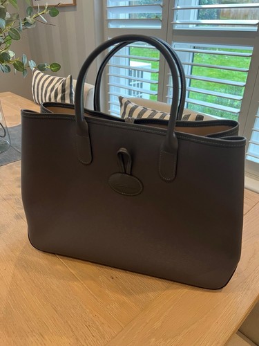 Longchamp roseau tote - roseau, grey