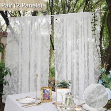 Voile Curtains 2 Panels Lace