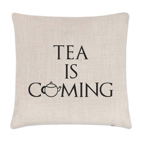 Tea coming cushion cover - tea,